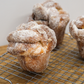 Three cinnamon buns dipped in sugar